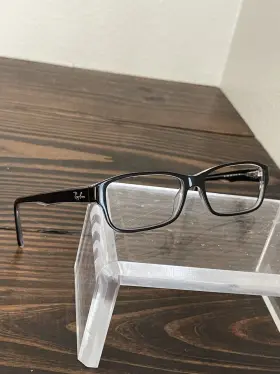 Rb5169-2034 Ray-ban Optics Mens Polished Black On Transparent Eyeglasses Frame