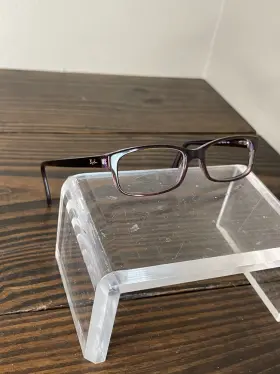 Rb5187-2442 Ray-ban Optics Tortoise Purple Full Rim Rectangular Eyeglasses Frame
