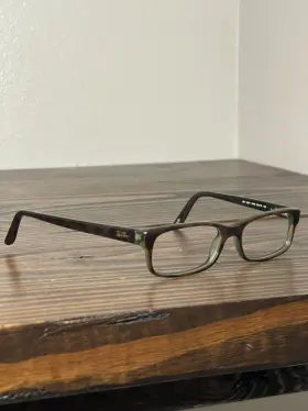 Rb5187-2445 Ray-ban Optics Mens Polished Havana On Green Eyeglasses Frame 140