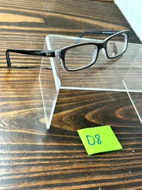 Rb5187-5076 Ray-ban Optics Unisex Polished Black Rectangular Eyeglasses Frame