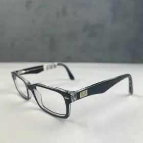 Rb5206f Ray-ban New 2034 Eyeglasses Frames Only Unisex Black/clear 52 18 140