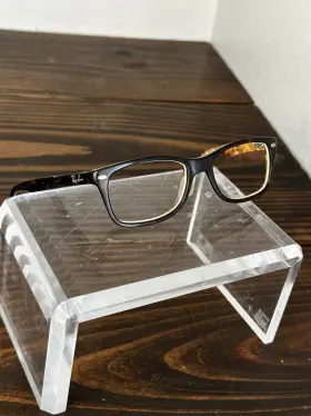 Rb5228-5409 Ray-ban Optics Unisex Matte Havana Square Full Rim Eyeglasses Frame