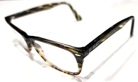 Rb5228m Ray-ban 5840 Arm Jiggles Crystal Brown Oval Eyeglasses 54-17 145 Read