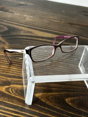 Rb5234-2126 Ray-ban Womens Brown Pink Rectangle Full Rim Eyeglasses Frame 140
