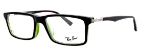 Rb5269f Ray-ban New 2383 53mm Brown Green Rectangular Eyeglasses Frames Unisex