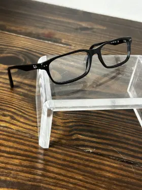 Rb5277-2000 Ray-ban Optics Unisex Polished Black Rectangle Eyeglasses Frame 140