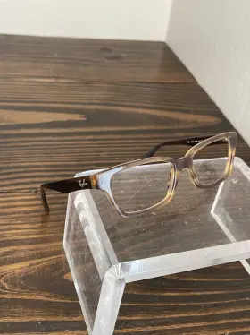 Rb5280-5135 Ray-ban Unisex Brown Square Full Rim Eyeglasses Frame 51-16-135
