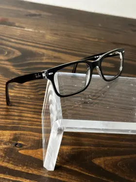 Rb5286-2034 Ray-ban Optics Womens Polished Black On Transparent Eyeglasses Frame