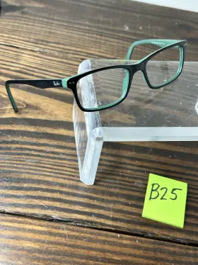 Rb5288-5138 Ray-ban Unisex Black Green Rectangular Full Rim Eyeglasses Frame