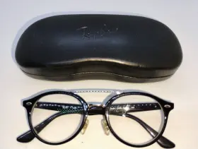 50-21-145 Ray-ban Rb5354 Eyeglasses Frames Only Rb 5354 2000 Black With Case