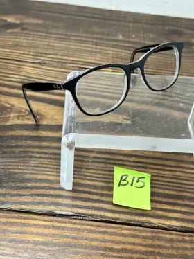 Rb5356-2034 Ray-ban Optics Mens Polished Black On Transparent Eyeglasses Frame