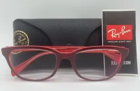 Rb5362-5777 Ray-ban Rb Burgundy Cat Eyeglasses Frames Womens W Case 54-17-140
