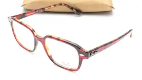 Rb5382 Ray-ban 5911 Rectangle Red Havana Unisex Eyeglasses 52mm