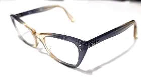 Rb5499 Ray-ban Lady Burbank 8147 Blue Gray Square Cat Eyes Eyeglasses 49-20 140 Rb5499 Ray-ban Lady Burbank 8147 Blue Gray Square Cat Eyes Eyeglasses 49-20 140