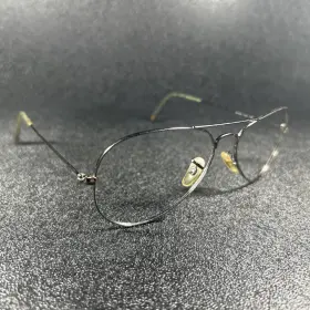 55-14-140 Ray-ban Rb6049 Sunglasses Frames 2502 Chrome Metal Italy Authentic