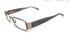 Ray-ban Rb6082 2531 Broken Brown Rectangle Eyeglasses 51-16 135 Crack In Arm