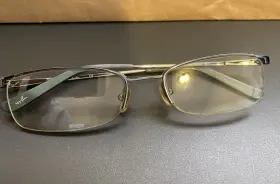 Rb6101 Ray-ban 2564 Silver Half Rim Rectangle Eyeglasses 50 18 135