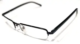 Rb6102 Ray-ban 2509 Black Rectangular Half Rim Eyeglasses Frame 53-17 140