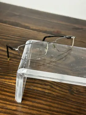 Rb6114-2502 Ray-ban Unisex Gunmetal Metal Full Rim Rectangular Eyeglasses Frame