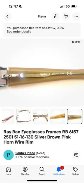 Rb61572501 Ray-ban Eyeglasses Frames Rb 61572501 51-16-130 Silver Brown Pinkhorn Wire Rim