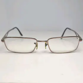 53-17-140 Ray-ban Rb6162 Eyeglasses 2531 Shiny Brown Gold Rectangle Frames Only
