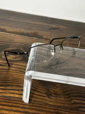 Rb6178-2509 Ray-ban Unisex Polished Black Metal Half-rim Eyeglasses Frame 140