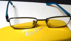 Rb6217-2509 Ray-ban Eyeglasses Frame Black Metal Blue 48 17 130 Full Rim Rb Case Rb6217-2509 Ray-ban Eyeglasses Frame Black Metal Blue 48 17 130 Full Rim Rb Case