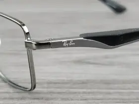 55-17-140 Ray-ban Rb6284 Eyeglass Frames 2502 Silver/black Authentic