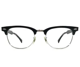 Ray-ban Rb6295 Ray-ban Eyeglasses Frames 2804 Polished Black Silver Clubmaster 51-21-145