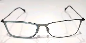 Rb6299 Ray-ban 2810 Missing Lens Cover Gunmetal Rectangle Eyeglasses 55/17 145