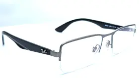 Ray-ban Rb6331 Ray-ban 2620 Gunmetal Rectangle Half Rim Mens Eyeglasses 54mm