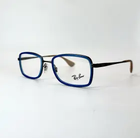 51-18-140 Ray-ban Rb6336 New Authentic Eyeglasses 2620 Blue Rectangular