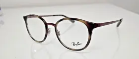 Rb6372m Ray-ban 2922 Womens Havana/burgundy Oval Eyeglasses Frames 50/19 145