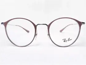 21-140 Ray-ban Rb6378 2907 Gunmetal/mauve Round Modern Eyeglasses Frames 47/21-140