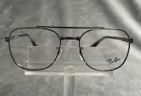 Rb6485 Ray-ban Metal Aviator Eyeglass Frame Size 53 Silver