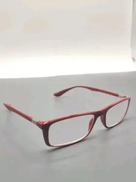 Ray-ban Rb7035-5206 Liteforce Eyeglasses Red Mens Full Rim Square Glasses