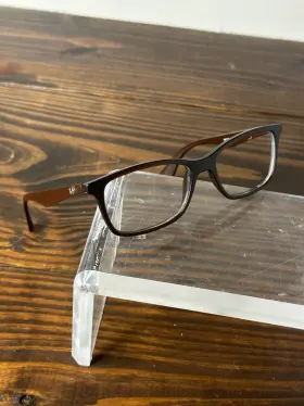 Rb7047-5451 Ray-ban Optics Unisex Matte Transparent Brown Eyeglasses Frame 140