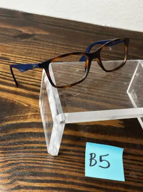 Rb7047-5574 Ray-ban Optics Unisex Matte Light Havana Full Rim Eyeglasses Frame