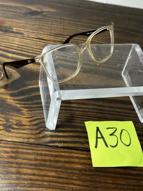 Rb7066-5770 Ray-ban Optics Beige Dark Brown Full Rim Square Eyeglasses Frame 140