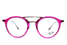 49-21-145 Ray-ban Rb7097 Rb 7097 5631 Clear Purple Authentic Rx7097 Eyeglasses Mm New