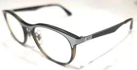 Rb7116 Ray-ban 8016 Brown Gunmetal Round Eyeglasses Frame 51-19 145