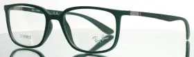 52-18-145 Ray-ban Rb7208 8062 Matte Green Mens Rectangle Eyeglasses B 37