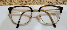 51-20-145 Ray-ban Rb7216 New Clubmaster 2012 Brown/gold Eyeglasses Frames Only