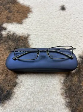 51-18-135 Ray-ban Rb7503 Rb7505 1017 Memoray Black Metal Rectangle Eyeglasses Frame