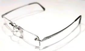 Rb8501 Ray-ban 1002 Small Silver Titanium Rimless Eyeglasses Frame 48-17 135