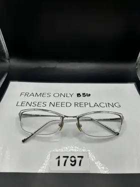 Ray-ban Rb8534 Ray-ban 1002 Eyeglasses Frame Only 53-19-135 Silver Half Rim