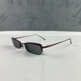50-19-135 Ray-ban Rb8535 1034 Eyeglasses Rectangular Red Half Rim Frames Only