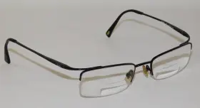 Rb8582 Ray-ban 1017 Half Rim Titanium Eyeglass Optical Frame Black 51 19 140