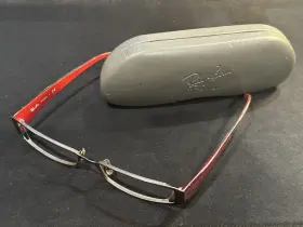 51-16-140 Ray-ban Rb8584 Titanium Eyeglasses Rb 8584 1000 Silver Red Glasses Frames