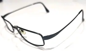 Rb8611 Ray-ban 1012 Black Metal Rectangle Eyeglasses Frame Only 52-18 140